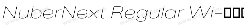 NuberNext Regular Wi字体转换